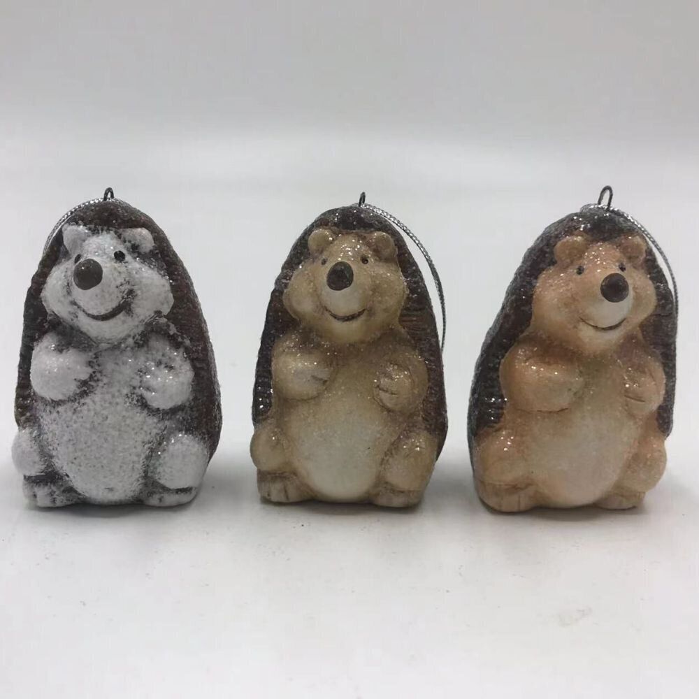 GAEM Изделие декоративное подвесное" Медвежонок, Птичка, Ёжик, Мышка, Белочка", L5,5 W3 H7 см, 24в.