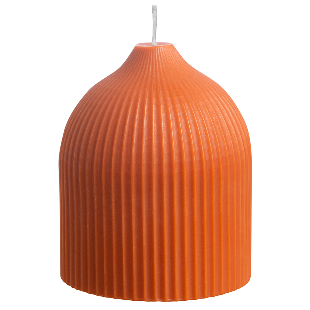 Свеча декоративная оранжевого цвета из коллекции edge, 10,5см