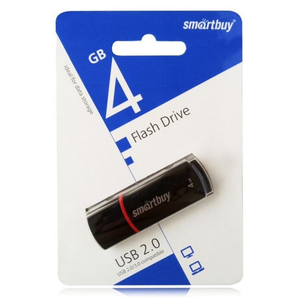 USB карта памяти 4ГБ Smart Buy Crown (черный)