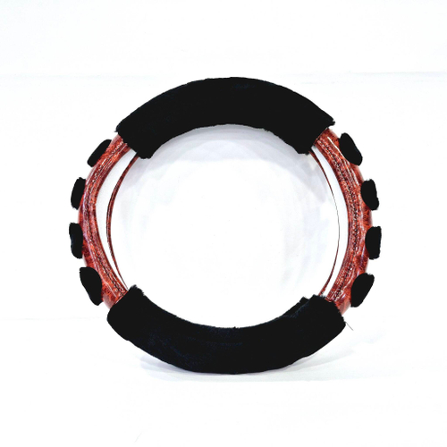 M-03 / Оплётка на руль с мехом, чёрный, размер M, серия промех (1 шт.)