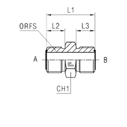 Соединение P D20-D10 ORFS 1.3/16 - ORFS 11/16 РЕДУКЦИОННОЕ