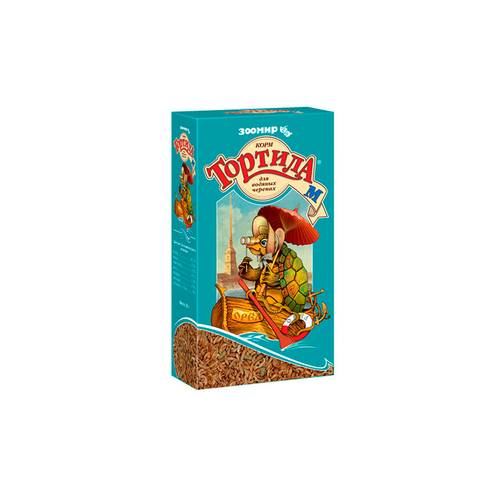 Корм для водяных черепах Зоомир Тортила М, 50 г