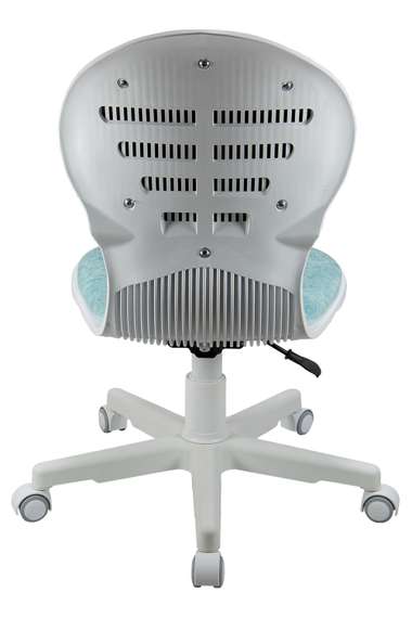 Кресло 1139 FW PL White велюр Bliss 10 голубой