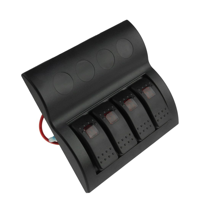 Панель бортового питания 4 переключателя, предохранители