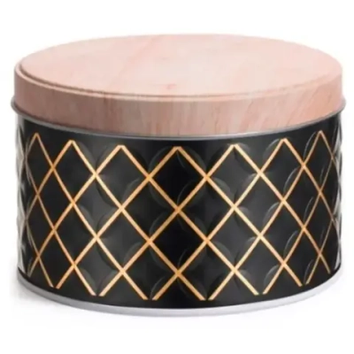 Банка жестяная Classico Nero для сыпучих продуктов, 1,1 л, круглая, с крышкой