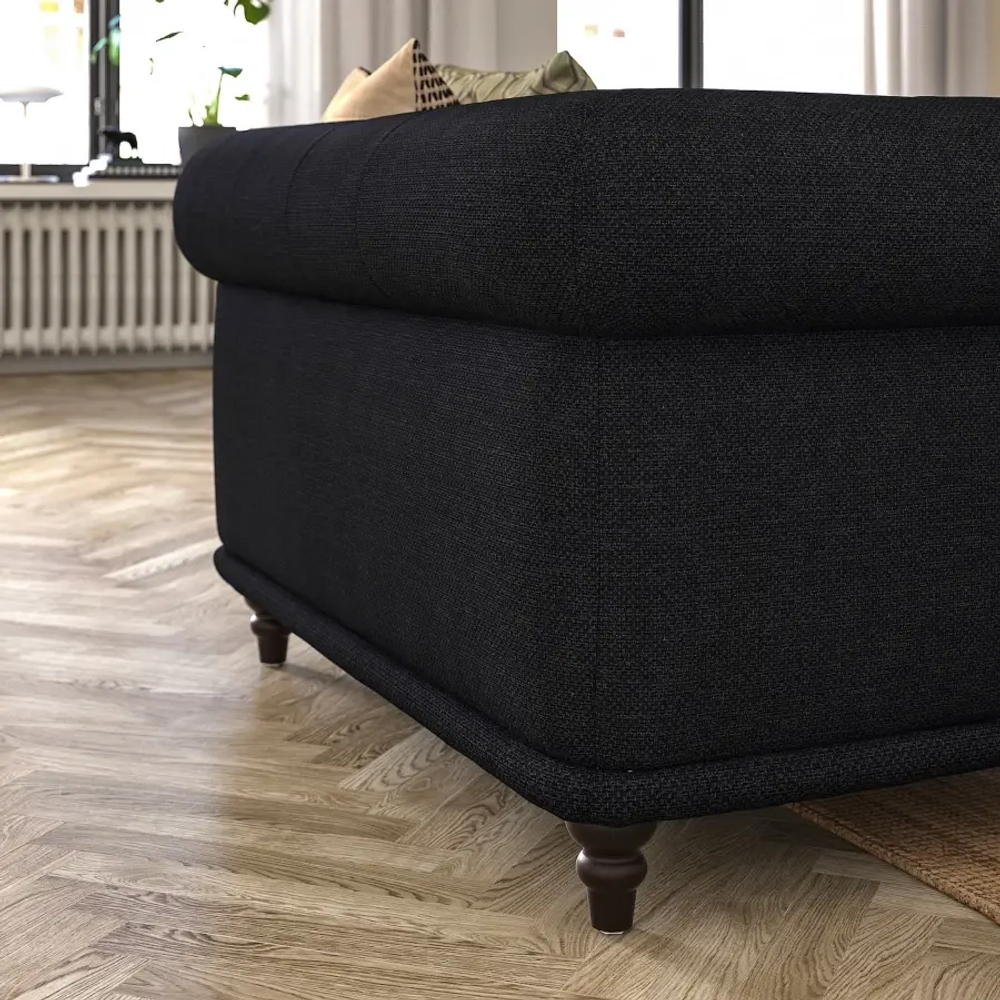 Кресло - IKEA VISKAFORS, 134х90х74 см, черный, ВИСКАФОРС ИКЕА