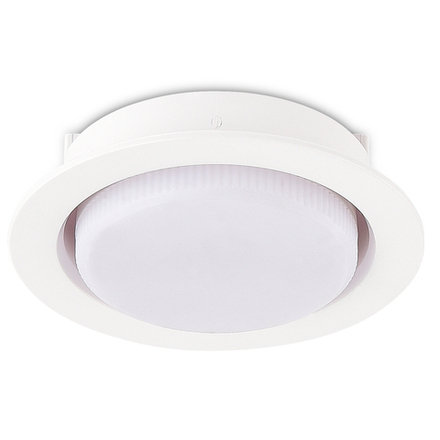 Donel, св-к встроенный, цвет БЕЛЫЙ, D108xH31мм, материал РС, под лампу GX53, IP20, серия: DN04