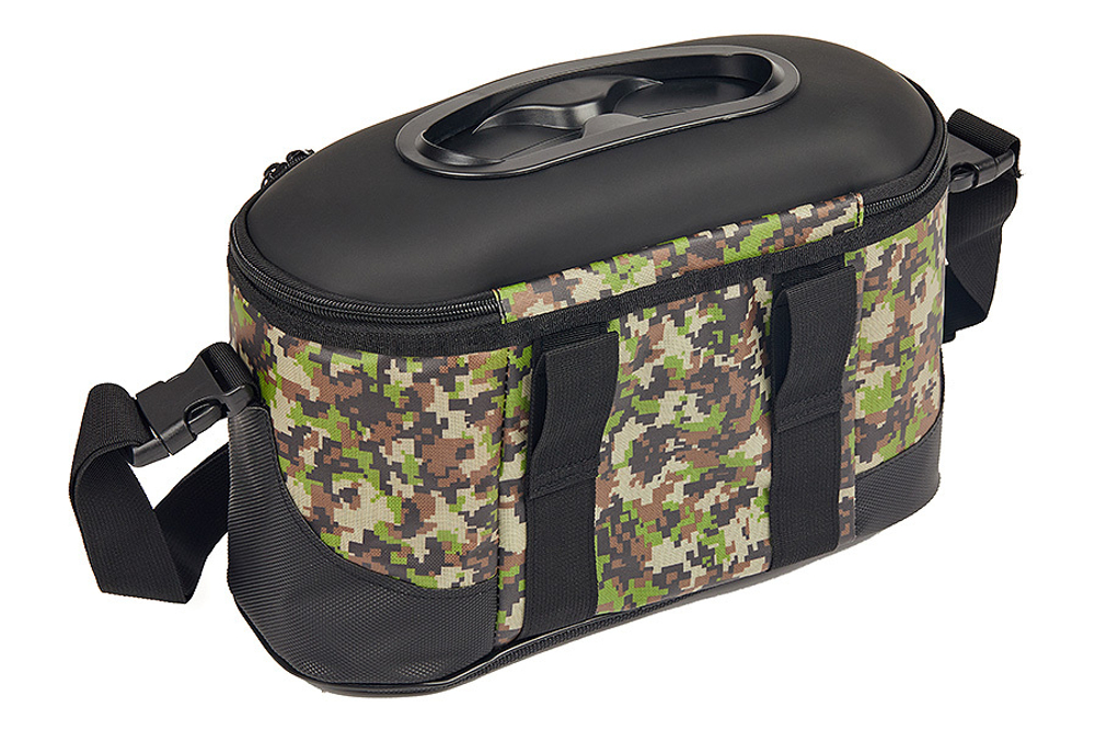 Кан рыболовный HIGASHI Live bait box 7.5L Green Digital Camo