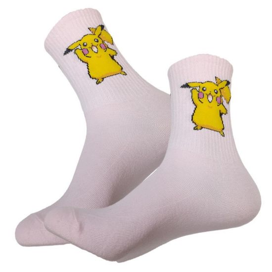 Носки Покемон "Пикачу" р-р 36-42 (РОЗОВЫЙ)
