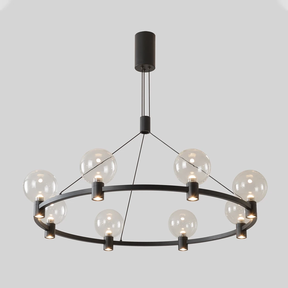 Подвесная люстра Crystal Lux DUET SP56W LED BLACK