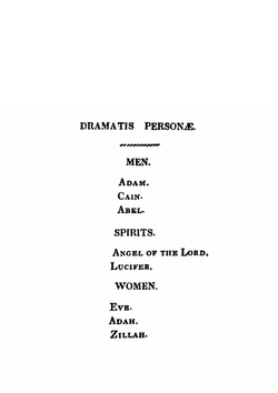 Cain: A Mystery | George Gordon Byron