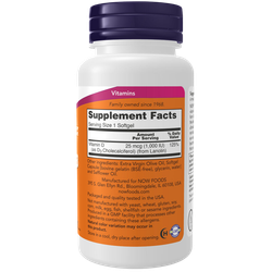 Now Foods Vitamin D3 1000 МЕ 360 softgels, Витамин Д3