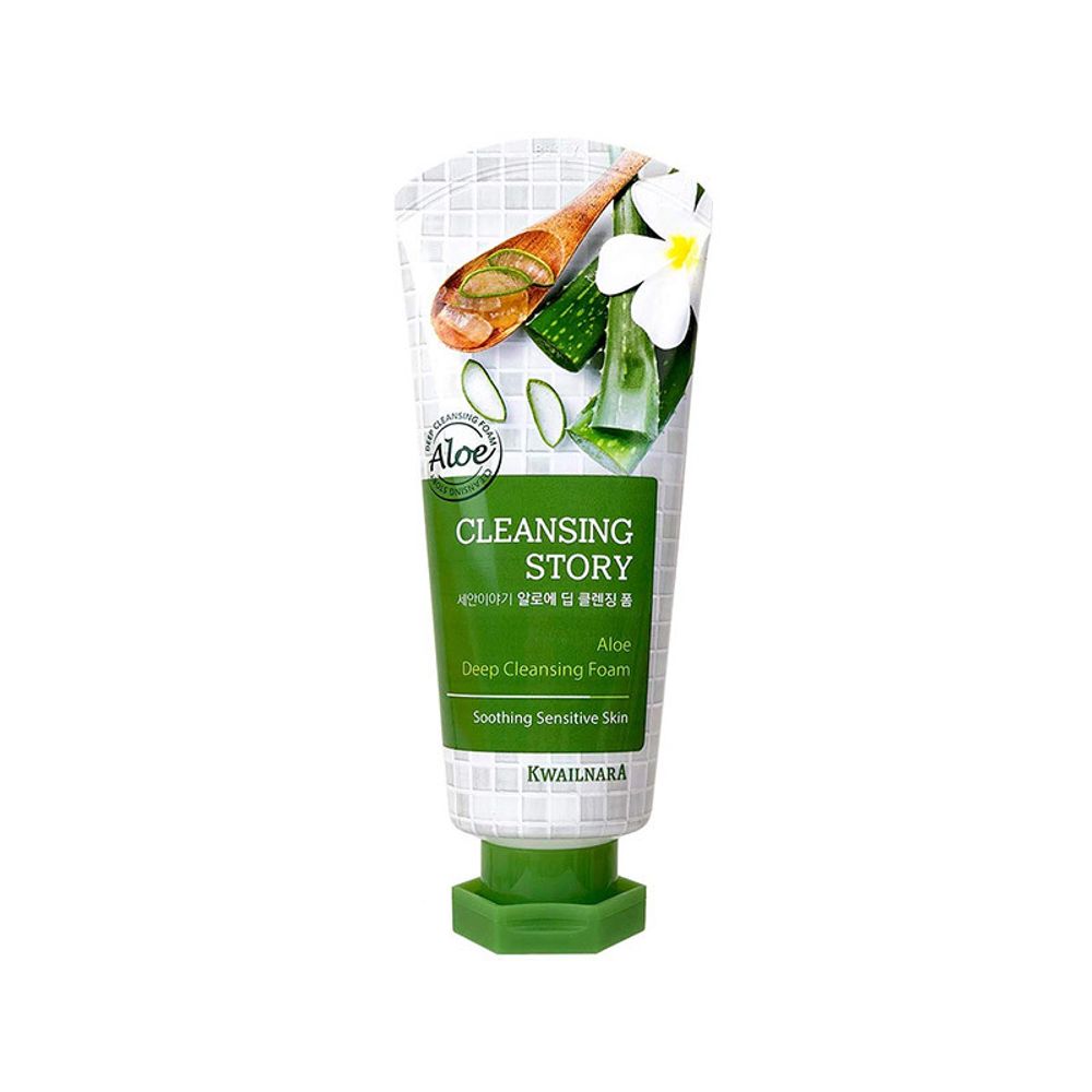 Welcos Cleansing Story Foam Cleansing Aloe пенка для умывания с экстрактом алоэ для жирной и комбинированной кожи