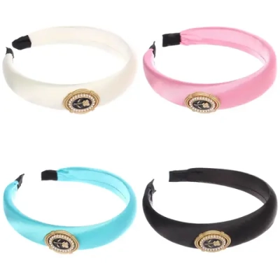 Ободок для волос «МАРЦИПАН», мали, ширина 2,8см, микс 6 цветов ( в пакете с подвесом)