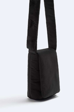 ZARA МИНИ-СУМКА С ПЛЕЧЕВЫМ РЕМНЕМ, ЧЕРНЫЙ