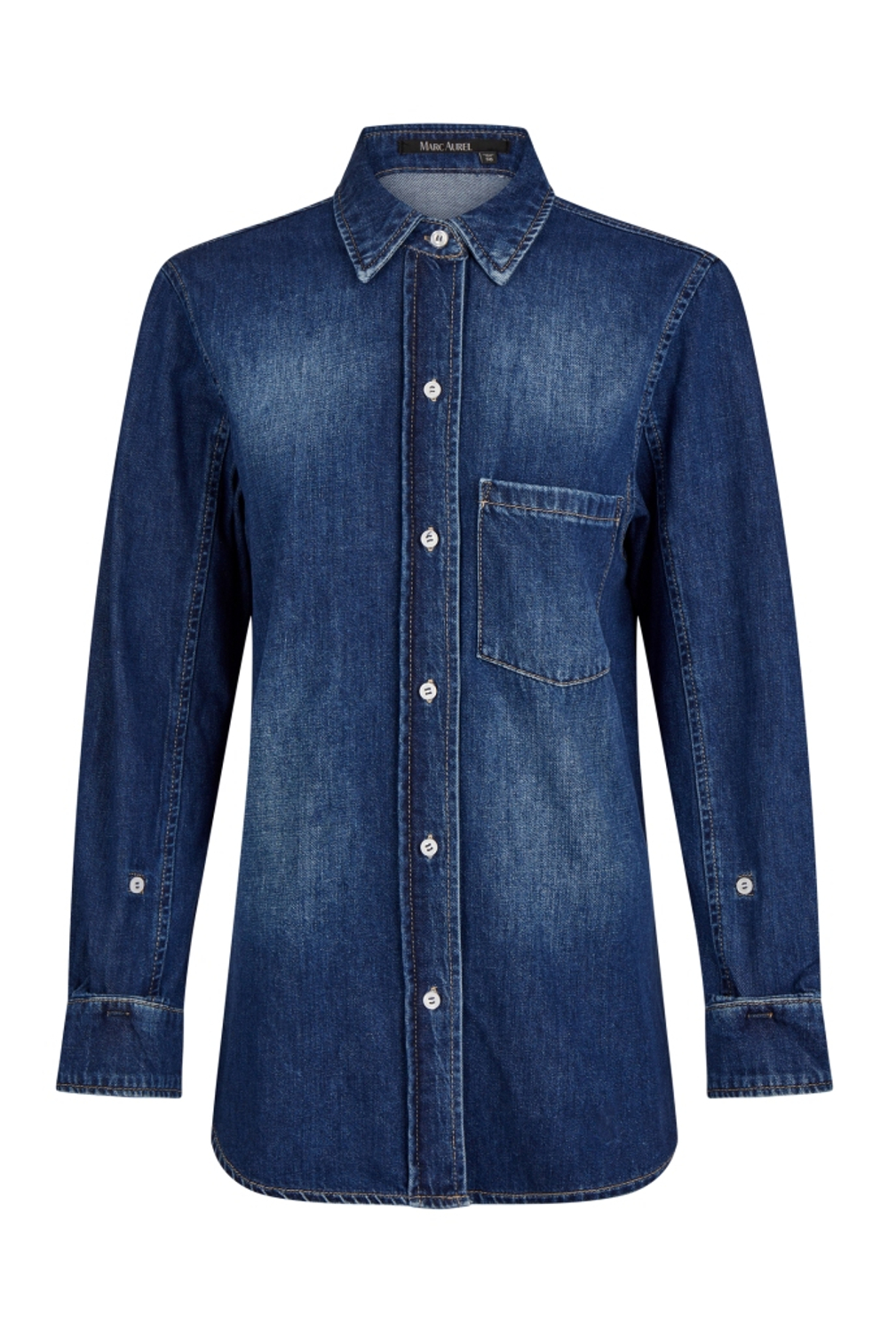 Рубашка джинсовая Marc Aurel 93212 синий