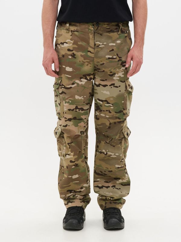 Брюки летние Крафт ткань Смесовая цвет Мультикам