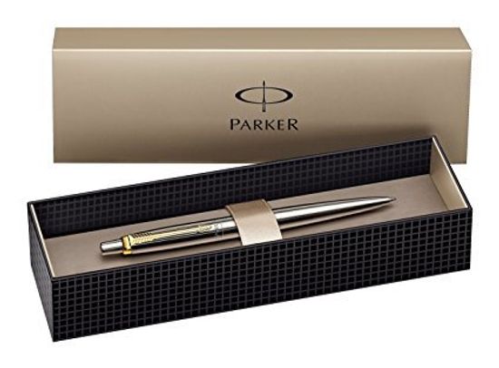 Шариковая ручка Parker Jotter Steel K691, цвет: St. Steel GT, стержень: Mblue, S0705510