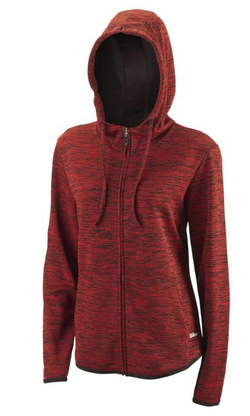 Женская Кофта теннисная Wilson Women Training Hooded Jacket II - красный
