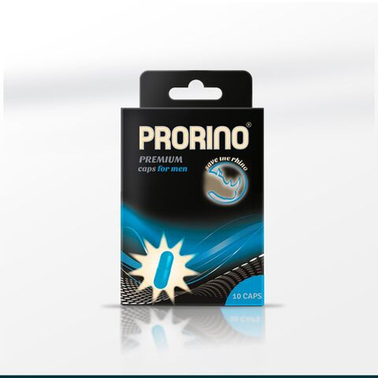 HOT ERO black line PRORINO Potency Caps for men - Биологически активная добавка к пище, 10 капсул