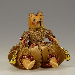 Ёлочная игрушка Медведь-клоун