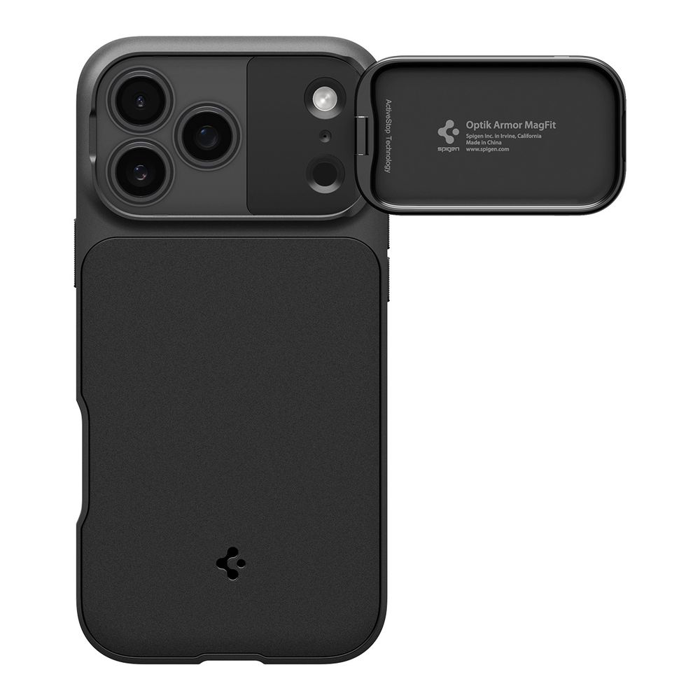 Чехол Spigen Optik Armor Magsafe для iPhone 17 Pro Max черный
