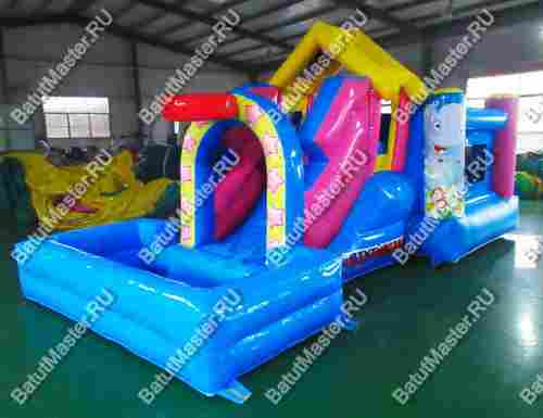 Детский надувной батут "Цирковой слоник"
