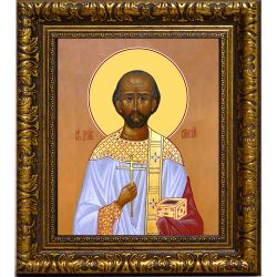 Елисей Штольдер Священномученик диакон. Икона на холсте.