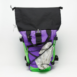 Рюкзак Rolltop Grubo 500 фиолетовый/ярко-салатовый