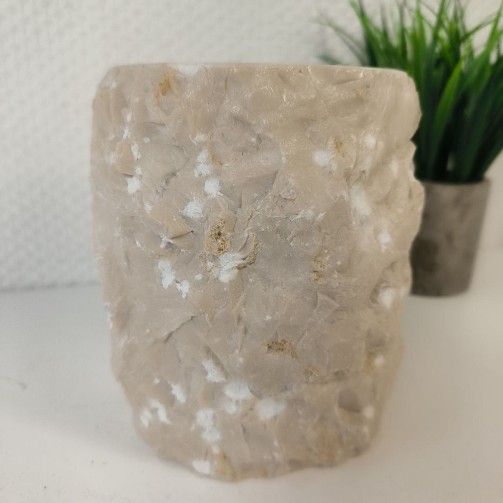 Стакан из мрамора Erozy Cream CM-65300 (15см*12см) 0894