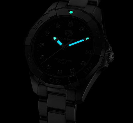 Tag Heuer WBD1316.BA0740 женские швейцарские часы AQUARACER ночью