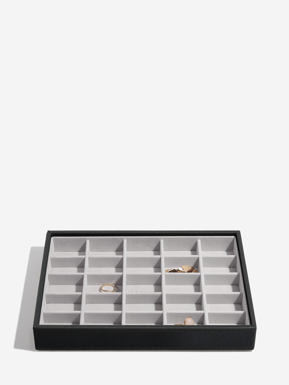 Органайзер для украшений и часов Stackers Classic Jewellery Box, 3 секции -Dove Grey & Rose (Navy Blue / темно-синий / Navy Blue / Органайзер с крышкой)