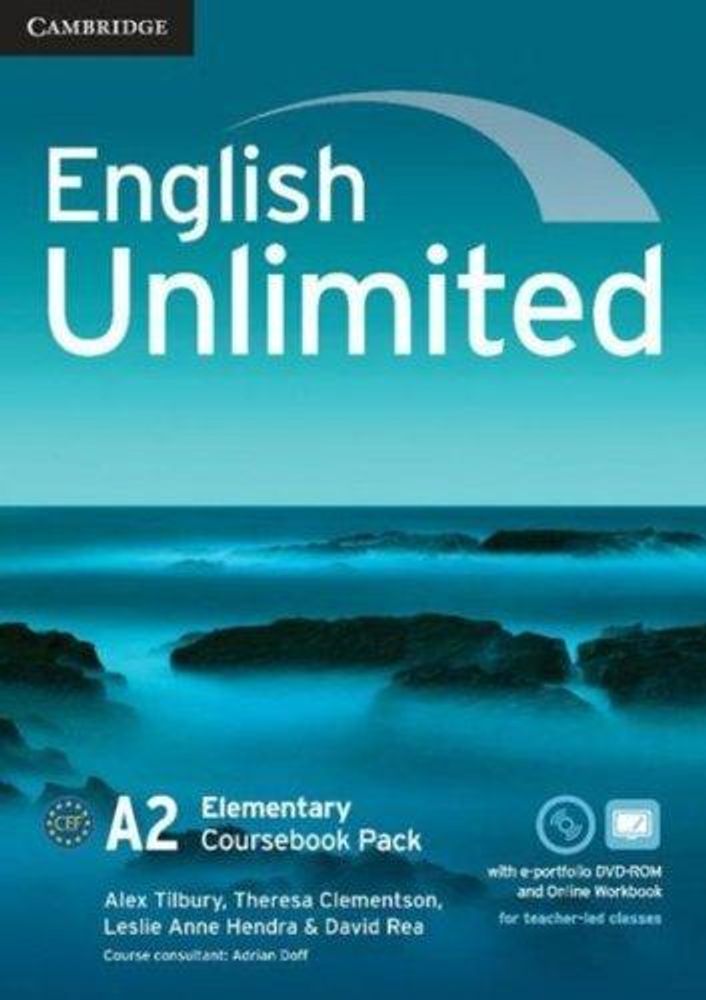 English Unlimited Elementary Coursebook with e-Portfolio and Online Workbook Pack 1st Edition