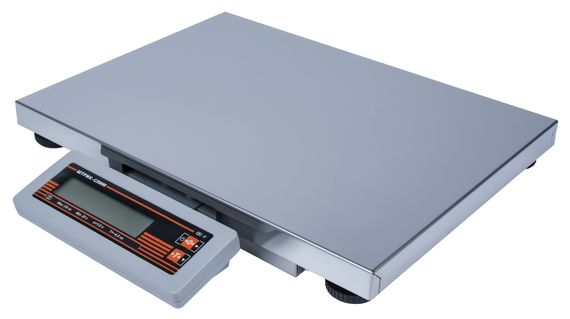 Весы фасовочные ШТРИХ-СЛИМ 400М 30-5,10 ДП1 РЮ (POS2) интерфейс RS232 (размер платформы 400х300х65)