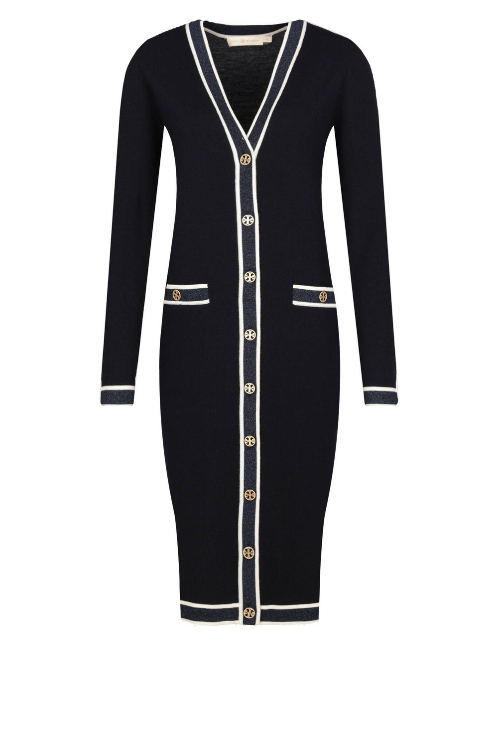 Хлопковый кардиган madeline TORY BURCH - темно-синий(75924)