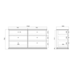 Комод CRYSTAL CRD005 на цоколе