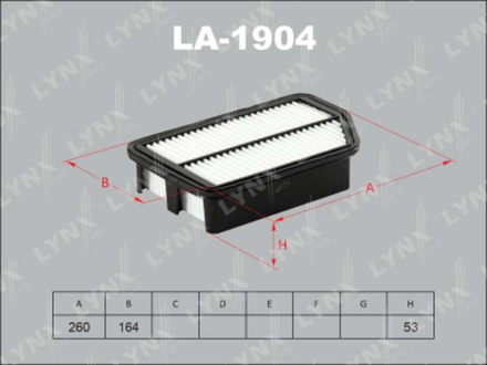 Фильтр воздушный LYNX LA-1904 / A-024