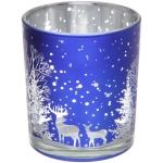 Подсвечник «Зимнее сияние» 8,5*10 см, Синий