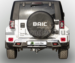 Фаркоп Лидер-плюс для BAIC BJ40 (I рестайлинг) 2019-2024 без снятия и выреза бампера. Тип шара: E. Нагрузки: 1000/100 кг, (без электрики в комплекте) - B301-E
