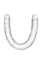 Прозрачный двухсторонний фаллоимитатор Double Dildo - 40 см. (Цвет: прозрачный)