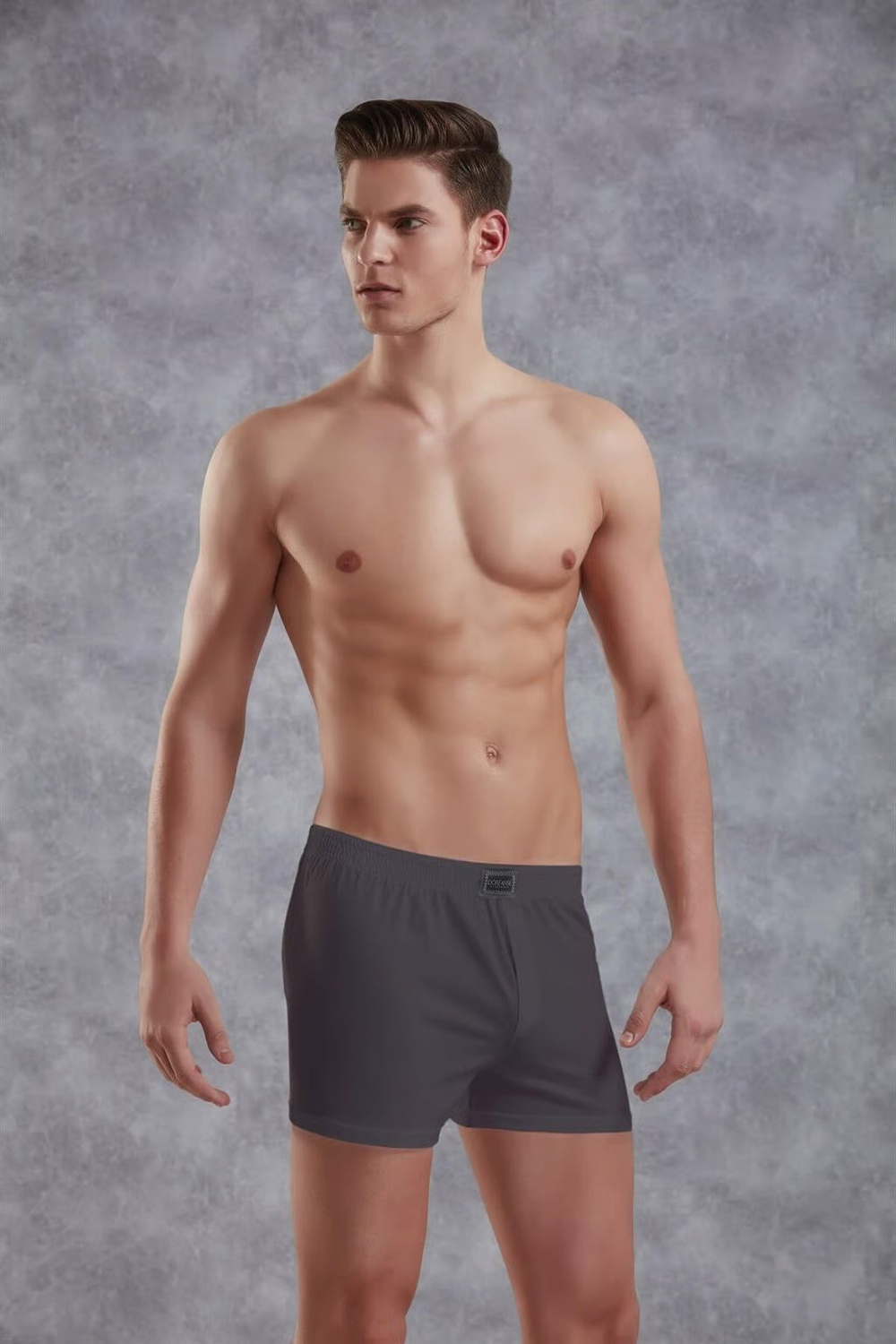 Хлопковые трусы-боксеры свободного покроя Doreanse Cotton Basic (Размер: XXL) (Цвет: темно-синий)