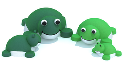 Резиновая фигура 3D Лягушка для детских площадок