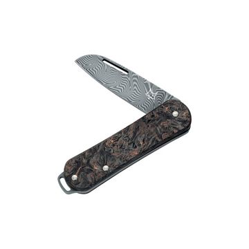Нож Fox Knives FX-VPDAM108 DMCO Vulpis - нож складной, рук-ть Dark Matter карбон, клинок дамаск Damaststahl Super
