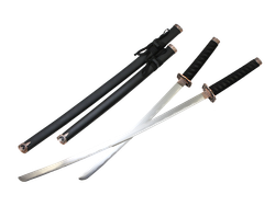 Armas Del Mundo Набор самурайских мечей, 2 шт. Ножны черные, цуба- медная