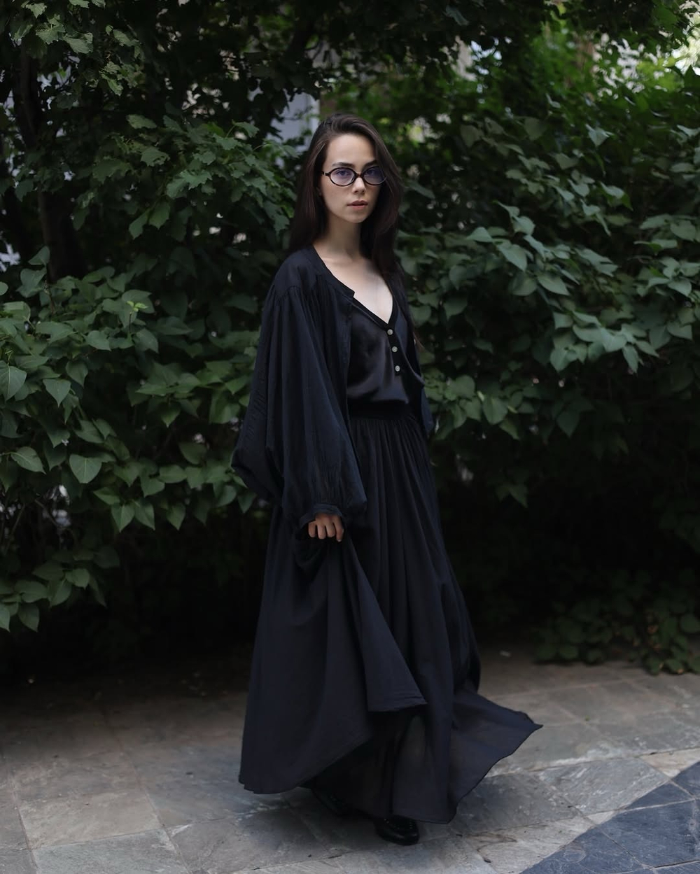 рубашка с объёмными рукавами