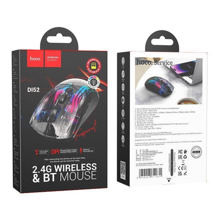 Компьютерная беспроводная двухрежимная мышь Hoco DI52