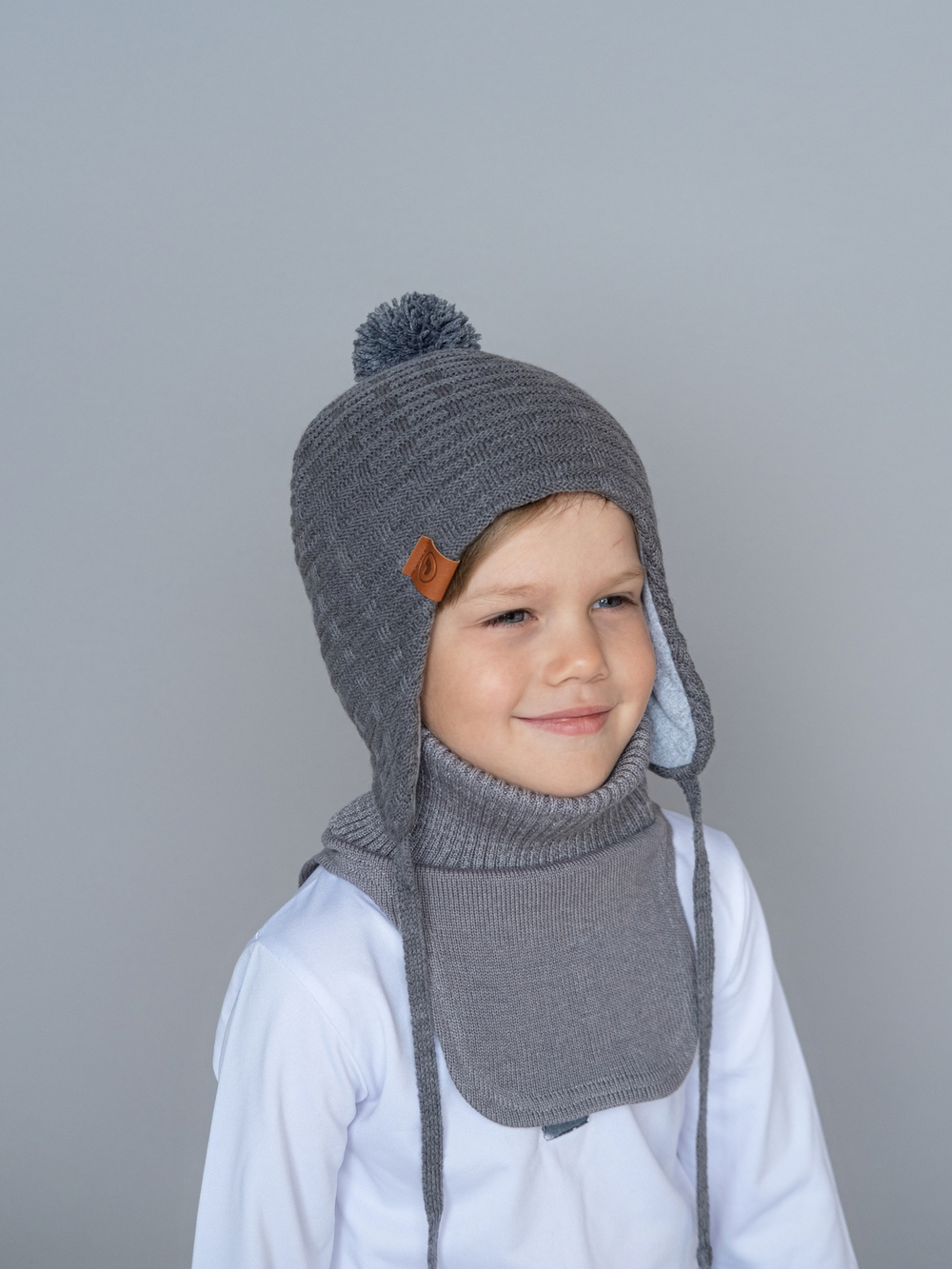 шапка теплая для мальчика