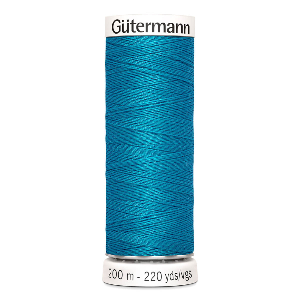 01 Нить Sew-All 100/200 м для всех материалов, 100% полиэстер Gutermann 748277 (761 св.бирюза)