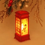Сувенир с подсветкой Christmas «Телефонная будка - Снеговик» 12,5х5,3х5,3 см