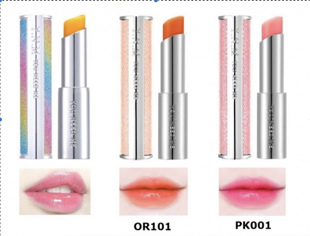 Медовый бальзам для губ YNM в оттенках Rainbow, Orange Red, Light Pink